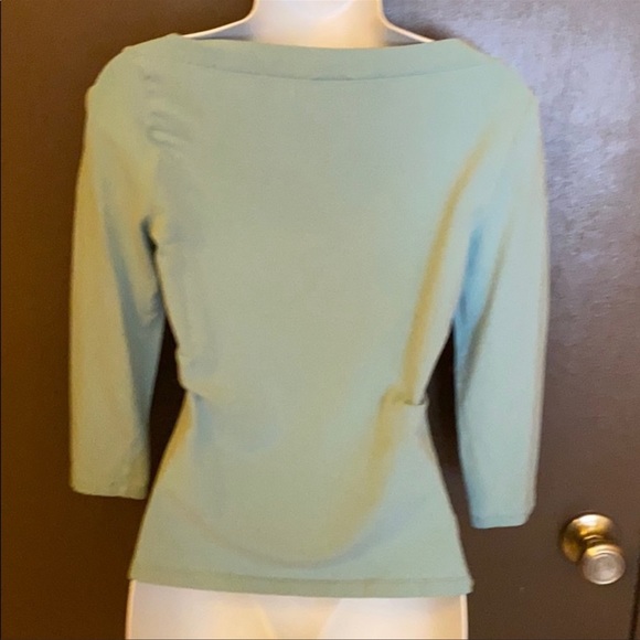 SET Ann Taylor set matching floral skirt and 3/4 sleeve XS-M purple blue - Picture 8 of 9